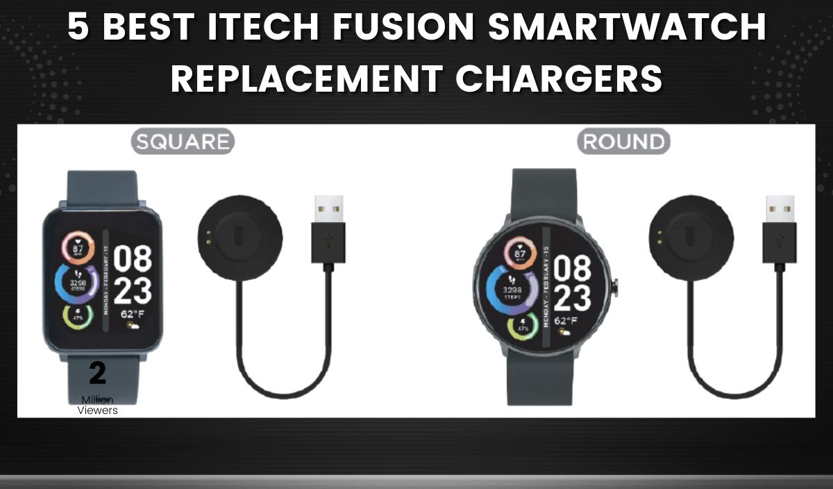 itech fusion smartwatch replacement charger